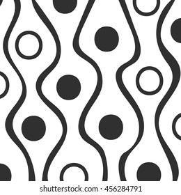 Abstract zentangle monochrome hand drawn doodle pattern. Design element for background, wrapping paper, paper packaging and other. Vector illustration.
