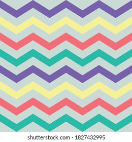 Abstract zig zag Line Pattern on color background. Vector illustration. Template for prints, wrapping paper, fabrics, covers, flyers, banners, posters and placards.
