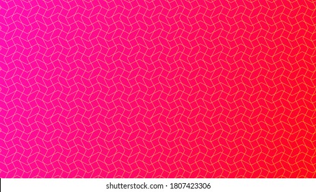 Abstrakter Zickzack auf rotem Hintergrund mit dynamischem Effekt. Vektorgrafik für Design.

