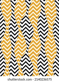 Abstract zig zag pattern. Vector Illustration.