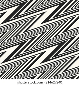 Abstract zigzag background. Seamless pattern. Vector.
