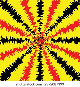 abstract zigzag black red swirl pattern background.