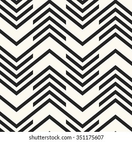 Abstract Zigzag Dashed Strokes. Chevron Checked Motif. Seamless Pattern.