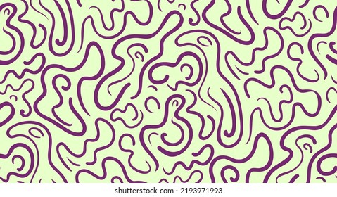 Abstract ZigZag Doodle Seamless Background Texture, Vector Illustration