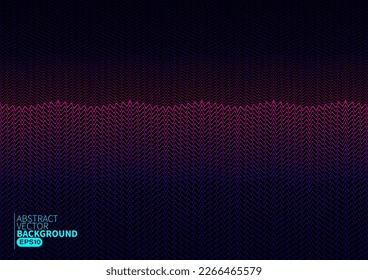 Abstract Zigzag flowing line digital technology, smooth particle wave, big data techno design concept background wallpaper, vector eps 
