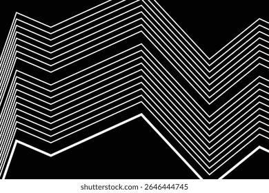 Abstract zigzag line design vector illustration with 3d effect.eps