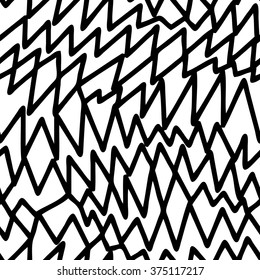 Abstract zigzag lines pattern seamless vector background tile