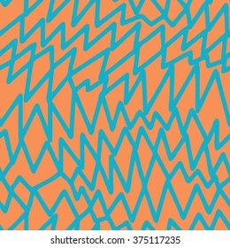 Abstract zigzag lines pattern seamless vector background tile