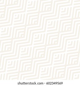 Abstract ZigZag Parallel Stripes. Stylish Ethnic Ornament. Vector Seamless Pattern. Repeating Subtle Background