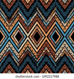 Abstract zigzag pattern for cover design. Retro chevron vector background. Geometric decorative seamless