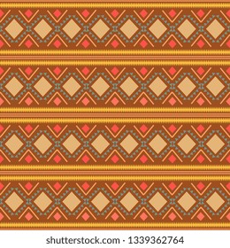 Abstract zigzag pattern for cover design. Retro chevron vector background. Geometric decorative seamless orange colors theme.