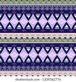 Abstract zigzag pattern for cover design. Retro chevron vector background. Geometric decorative seamless blue oriental colors.