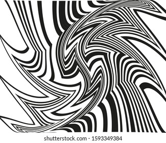 Abstract zigzag pattern for cover design. Monochrome background. Modern pattern. Geometric wallpaper design. Creative vector element. Banner, poster template. Black friday sale banner.