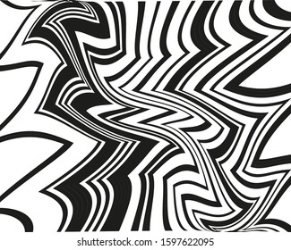 Abstract zigzag pattern for cover design. Monochrome background. Modern pattern. Geometric wallpaper design. 