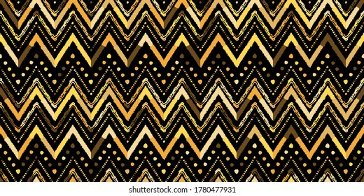 Abstract zigzag pattern for cover design. Retro chevron vector background. Geometric decorative seamless