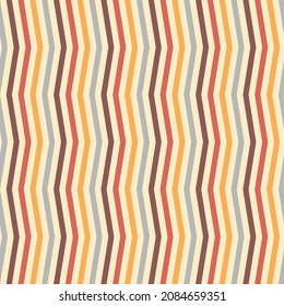 Abstract Zigzag Retro Pattern in Red, Black, Gray, and Yellow Colors. Background for Cards, Textiles, Wrapping Paper