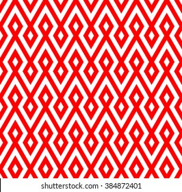 abstract zigzag and rhombus pattern background with red color.native pattern