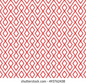 abstract zigzag and rhombus pattern background with red tone.geometric vector.greeting card
