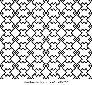 abstract zigzag and rhombus pattern background with monochrome.geometrical black and white pattern 