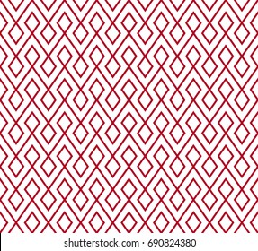 abstract zigzag and rhombus pattern background with red.ornament pattern background
