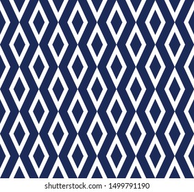 Abstract zigzag and rhombus pattern background.Chevrons pattern background with navy blue.vector