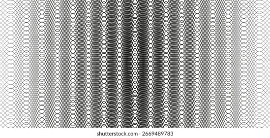 Patrón Abstractas de líneas de vibración de onda en zigzag en blanco y negro