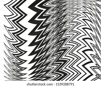 Abstract zigzag for web backdrop design.Geometric pattern. B&W background. Creative design. Pattern dynamic lines. Textile design. Minimal geometric background. Poster template.