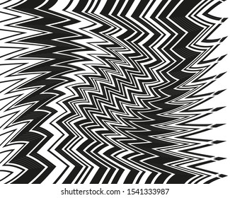 Abstract zigzag for web backdrop design.Geometric pattern. B&W background. Creative design. Pattern dynamic lines. Textile design. Minimal geometric background. Poster template.