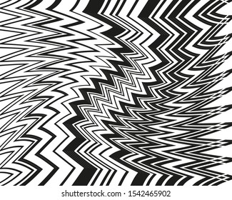 Abstract zigzag for web backdrop design.Geometric pattern. B&W background. Creative design. Pattern dynamic lines. Textile design. Minimal geometric background. Poster template.