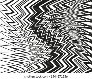Abstract zigzag for web backdrop design.Geometric pattern. B&W background. Creative design. Pattern dynamic lines. Textile design. Minimal geometric background. Poster template.