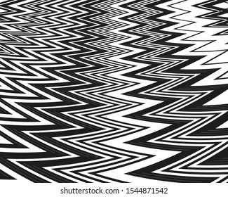 Abstract zigzag for web backdrop design.Geometric pattern. B&W background. Creative design. Pattern dynamic lines. Textile design. Minimal geometric background. Poster template.