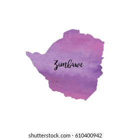 Abstract Zimbawe map