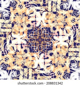 Abstract zodiac seamless patterns 