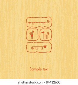 abstract zoo card
