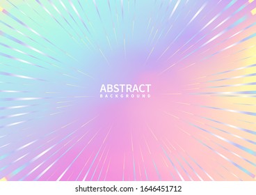 Abstract zoom line on colorful background. Vector illustration