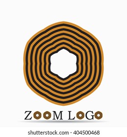 Abstract zoom logo design.