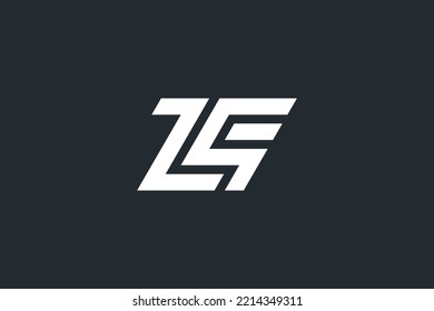Abstract ZQ, QZ, Z, Q Letters Logo Monogram icon.