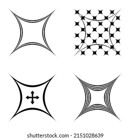 Resumen_4star2 Conjunto De Iconos Planos Aislados En Fondo Blanco