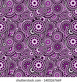 Abstractal floral pattern background wallpaper - colored vector graphic with stylized flowers