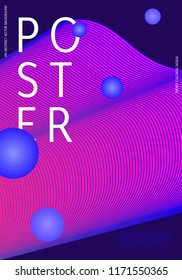 Abstract,creative design poster with waved lines background. Can be used for poster, card, invitation, presentation, flyer, cover and brochure. Vector template.