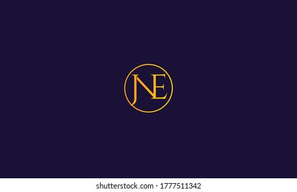 Resumen,Letras de escritura creativas y únicas logotipo de NE