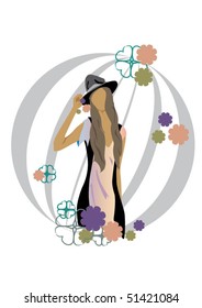 Abstract.Disco girl