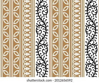 abstracted allover brown vector Pattern on strips background