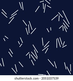 abstracted allover vector strips pattern on navy background