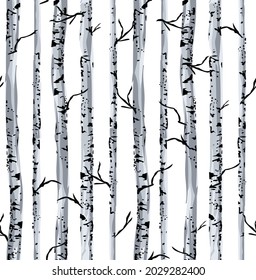 abstracted allover vector tree pattern on white background svg