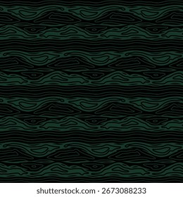 Modelo de diseño de madera de Vector inconsútil abstracto del tono en el fondo negro