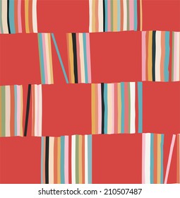 abstracted study in uneven stripes and squares