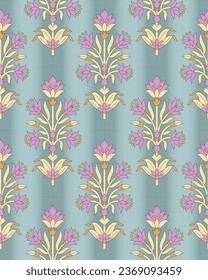abstracted vector geometrical vector paisley pattern on grey background