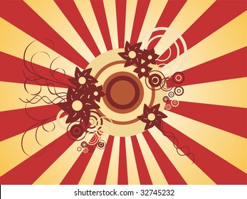 abstracter retro background - vector