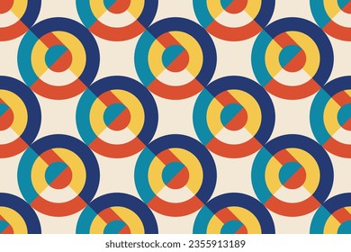 Fondo de patrón abstractgeométrico, círculo vectorial, diseño de arte de colores triángulo y líneas cuadradas. Fondo de patrón colorido